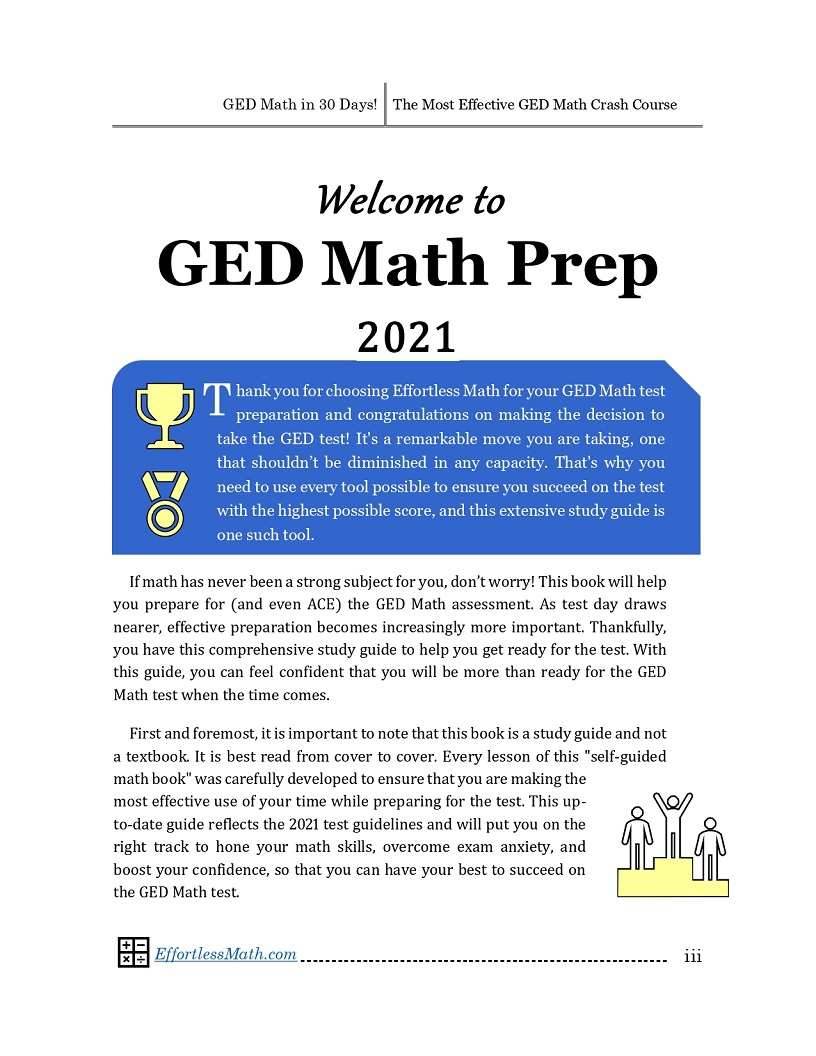 GED Math in 30 Days The Most Effective GED Math Crash Course