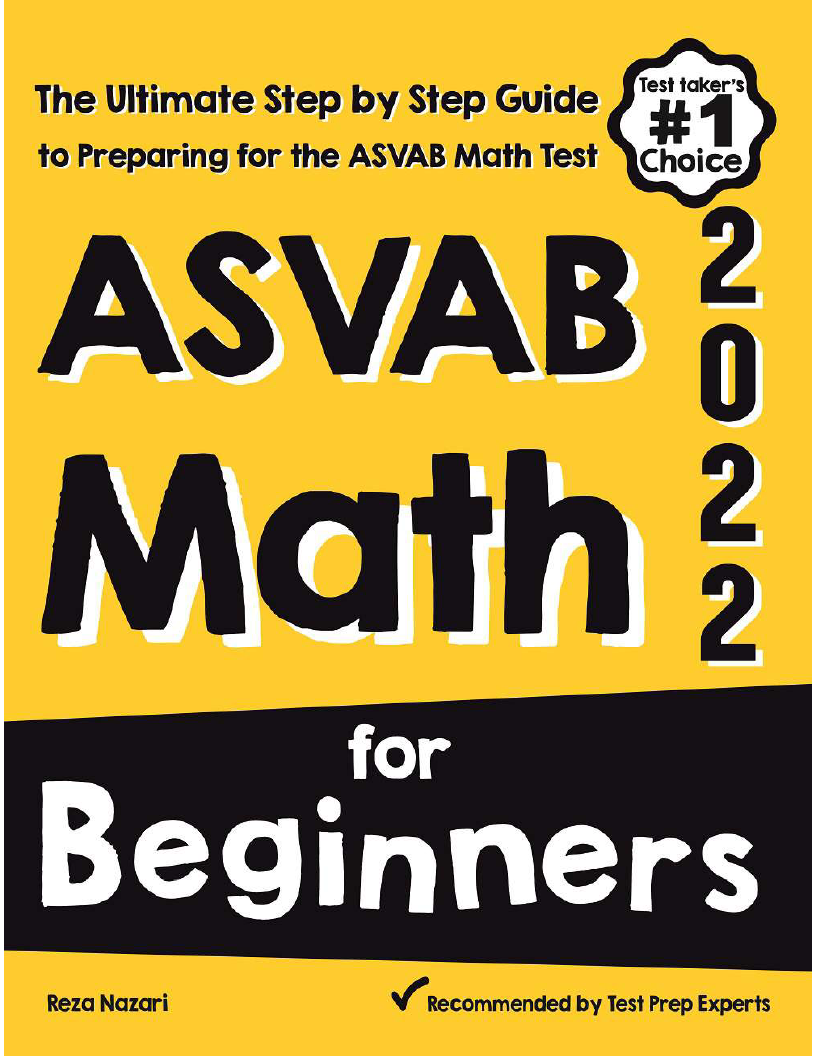 ASVAB Math for Beginners 2024 The Ultimate Step by Step Guide to