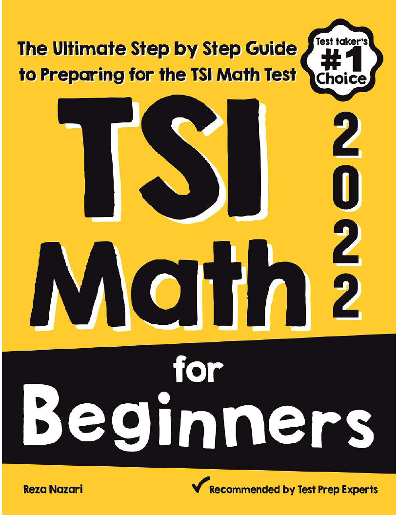 TSIA2 Math For Beginners 2024: The Ultimate Step By Step Guide To ...