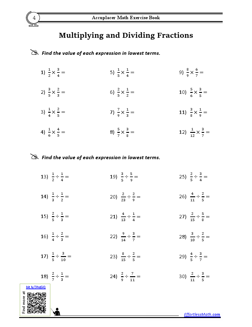 Accuplacer Math Exercise Book: A Comprehensive Workbook + Accuplacer 