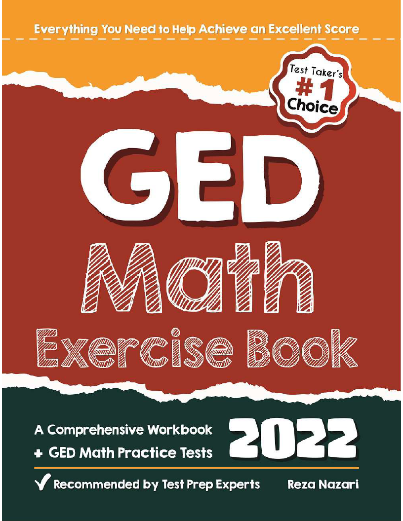 GED Math Exercise Book: A Comprehensive Workbook + GED Math Practice ...