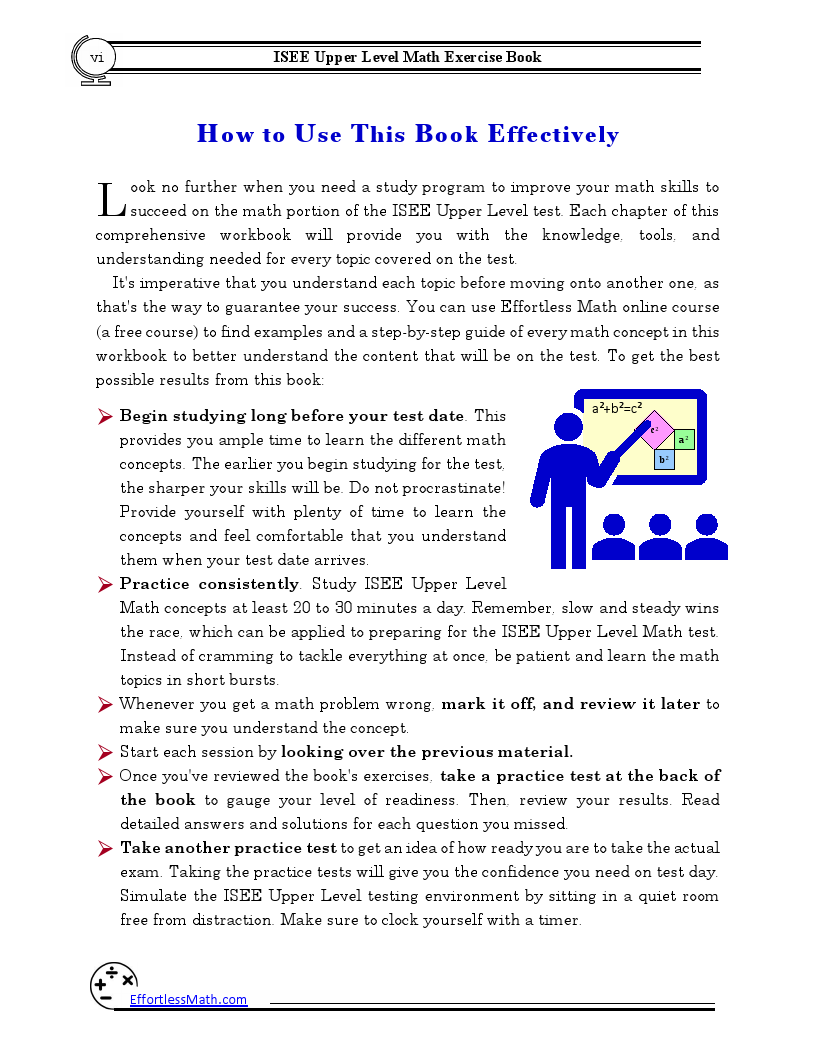 ISEE Upper Level Math Exercise Book: A Comprehensive Workbook + ISEE ...