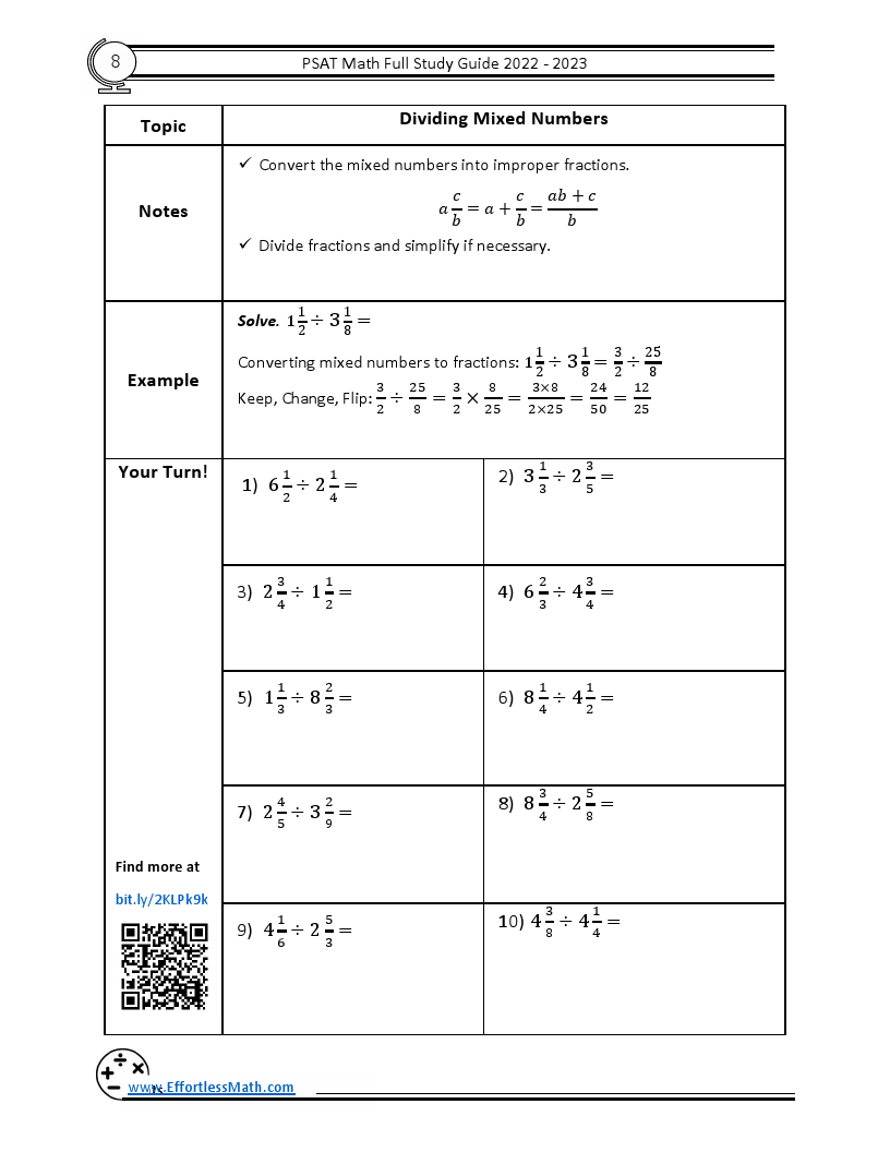 psat math practice test online