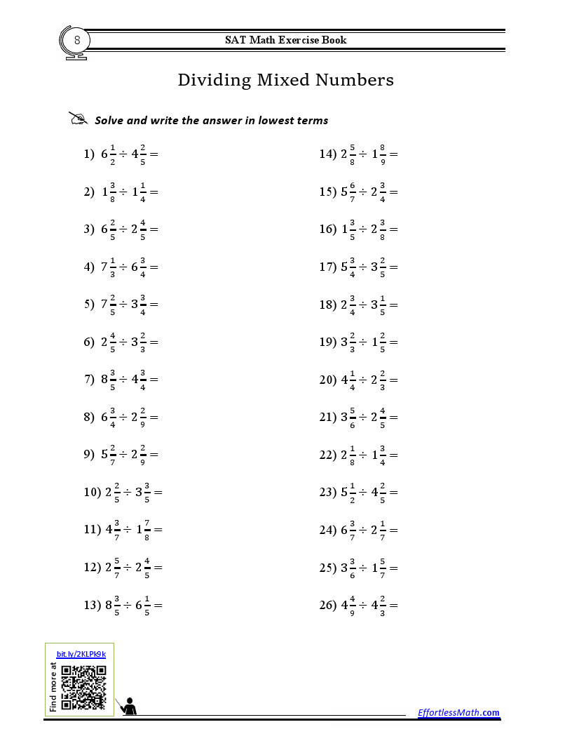 SAT Math Exercise Book: A Comprehensive Workbook + SAT Math Practice ...