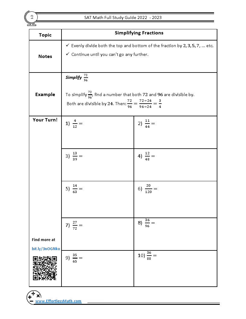 SAT Math Full Study Guide Comprehensive Review + Practice Tests