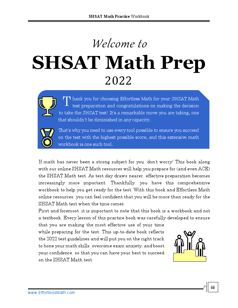 SHSAT Math Practice Workbook 2023 The Most Comprehensive Review for