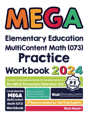 MEGA Elementary Education Multi-Content Math (073) Practice Workbook