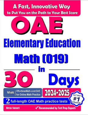 OAE Elementary Education Math (019) in 30 Days!