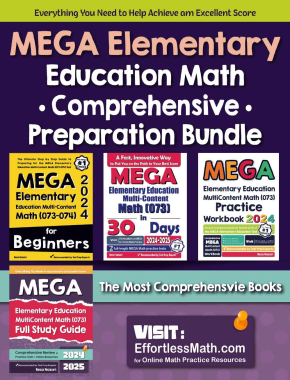 MEGA Elementary Education Multi-Content Math (073) Comprehensive Preparation Bundle – more than 2,000 Pages!