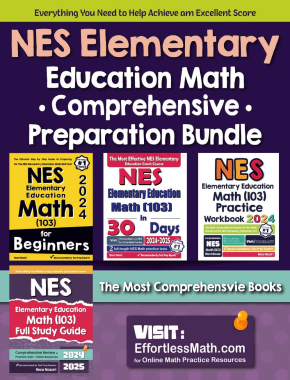 NES Elementary Education Math (103) Comprehensive Preparation Bundle – more than 2,000 Pages!